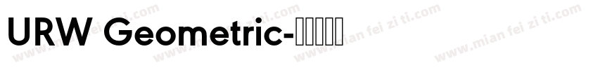 URW Geometric字体转换